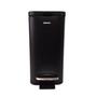 Imagem de Lixeira Retangular com Pedal e Balde Frame 5 Litros Preta Brinox Ref.3064/103