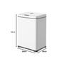 Imagem de Lixeira Retangular Com Tampa Automática 40l Inox Globalmix