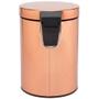 Imagem de Lixeira Rose Gold 5L Banheiro Cozinha Cesto Lixo Inox Pedal