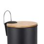 Imagem de Lixeira Round Preta 3 Litros Design Elegante Resistente