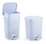 Imagem de Lixeira smart media 15 l - branca rattan monte libano