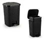 Imagem de Lixeira smart pedal gg 25l - preta com cesto removivel