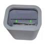 Imagem de Lixeira TAMPA CLICK 12 Litros Com Reservatório / Dispense Para Sacos Plástico de Lixo Coletora Pratica E Resistente