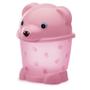 Imagem de Lixeira Urso com Pé Adoleta Translucida Rosa 0853/96