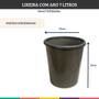 Imagem de Lixo Lixeira Marrcom Escritório Cozinha Banheiro Com Aro
