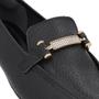 Imagem de Loafer Preto Couro Strass