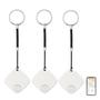 Imagem de Localizador de Chaves Inteligente Gaoducash Bluetooth - Pacote com 3 Unidades (Branco)