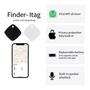 Imagem de Localizador de Chaves Inteligente Gaoducash Bluetooth - Pacote com 3 Unidades (Branco)