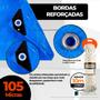 Imagem de Lona 12x10 Azul Impermeavel Piscina Barraca Camping Telhado em Polietileno 10x12 + Corda