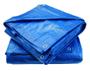 Imagem de Lona Azul 7x6 Cobertura Reforçada Telhado Piscina Lago