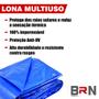 Imagem de Lona Azul Cobertura Para Piscina Lona Plástica Reforçada 7,5x3,5 Metros