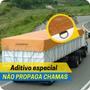 Imagem de Lona Caminhão Locomotiva PVC Tipo Lonil Laranja/Preto Com Argola 7x3