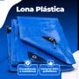 Imagem de Lona Leve Forte Camping Toldo Multiuso 2x2 Azul Impermeável Profissional 105 Micras Resistente