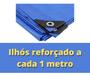 Imagem de Lona Plastica Cobertura Carga Caminhão 75grs P/m2 2x3 Azul