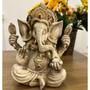Imagem de Lord Ganesha Estatueta Decorativa em Resina Prosperidade
