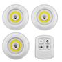 Imagem de Lote 3 Luminárias Spots Led Sem Fio Inclui Controle Remoto