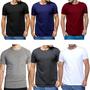Imagem de Lote 5 Unid Camiseta Masculina Cores Algodão Fio 30