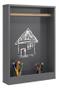 Imagem de  Lousa Infantil Quadro Escolar Painel Com Rolo de Papel 42 cm Brinquedo Criança Aprender Didático Educativo 