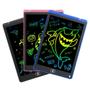 Imagem de Lousa Mágica Infantil Digital Tablet Escrita Colorida Para Desenho Criança LCD 10" Preta