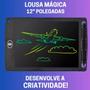 Imagem de Lousa Mágica Infantil Lcd 12 Tablet Escrever Desenhar Color