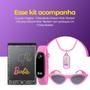 Imagem de lousa magina tablet barbie LED + relógio + oculos pulseira ajustavel criança rosa barbie prova dagua