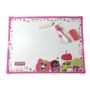 Imagem de Lousa Magnetica Infantil Lanchinho 2 Faces Rosa 20x30cm