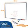 Imagem de Lousa Quadro Branco Magnético Fórmica 150x120 Com 2 Canetas Apagador
