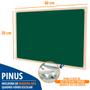 Imagem de Lousa Quadro Verde Pequeno 40x30 Moldura Madeira Com Giz