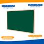Imagem de Lousa Quadro Verde Pequeno 40x30 Moldura Madeira Com Giz