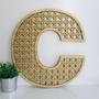 Imagem de Love - 4 Letras Alfabeto 30 Cm Palha Indiana Rattan Em Mdf