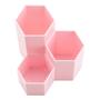 Imagem de LoveBB Maquiagem Brush Holder Organizer, 3 Slot Plastic Cosmetics Pincéis Solução de Armazenamento de Caneta, Rosa