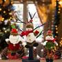 Imagem de Lulu Home Enfeites de Árvore de Natal, Natal Pendurado Decorações De Natal Festa De Natal, Boneco de Neve, Rena