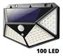 Imagem de Luminária 100 LEDs - Sensor de Movimento para Uso Noturno