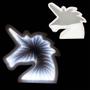 Imagem de Luminaria 3D Infinito Espelho Led Unicornio Luz Profundidade Quarto (QZ3804)