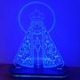 Imagem de Luminária 3d Led Nossa Senhora Aparecida 30cm Azul