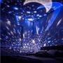 Imagem de Luminária 3D Lua Abajur Gira Projetor De Estrelas (Rosa)