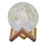 Imagem de Luminaria 3d Lua Cheia 15cm Usb Touch