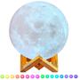 Imagem de Luminária 3D Lua Cheia com Umidificador e Aromatizador Decoração Criativa