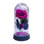 Imagem de Luminária A Rosa Encantada Roxo 20 Cm Base Preta Frio