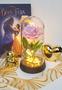 Imagem de Luminária A Rosa Encantada Salmão Base 20 Cm Ouro Quente