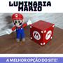 Imagem de Luminaria Abajur Cubo Bloco Super Mario Bross Geek