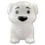 Imagem de Luminária Abajur De Mesa Cachorrinho Branco Grande Menino