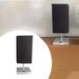 Imagem de luminária Abajur de Mesa Clássico Quadrado Alumínio Com Interruptor Com Cúpula Para Sala, Quarto, Cabeceira