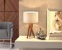 Imagem de Luminária Abajur De Mesa Com Cúpula Paris Decorativo Para Quarto Sala