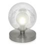 Imagem de Luminária Abajur de mesa Globo Harmony Escovado Base Redonda