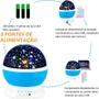 Imagem de Luminária Abajur Infantil Luz De Estrela Giratório Projetor Luzes no Teto Galaxia Estrelas Abaju quarto Criança Festas A