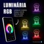 Imagem de Luminária Abajur Naruto Cores RGB Bluetooth