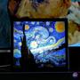 Imagem de Luminária Abajur Noite Estrelada de Van Gogh Arte Decoração