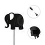 Imagem de Luminária Abajur Parede Elefante Madeira G9 30cm Decoração