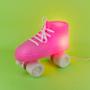 Imagem de Luminária Abajur Patins Infantil Rosa + Lâmpada de Led